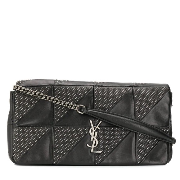 Saint Laurent Handbags - YSL Yves Saint Laurent Stud Jamie Shoulder Bag Purse RARE